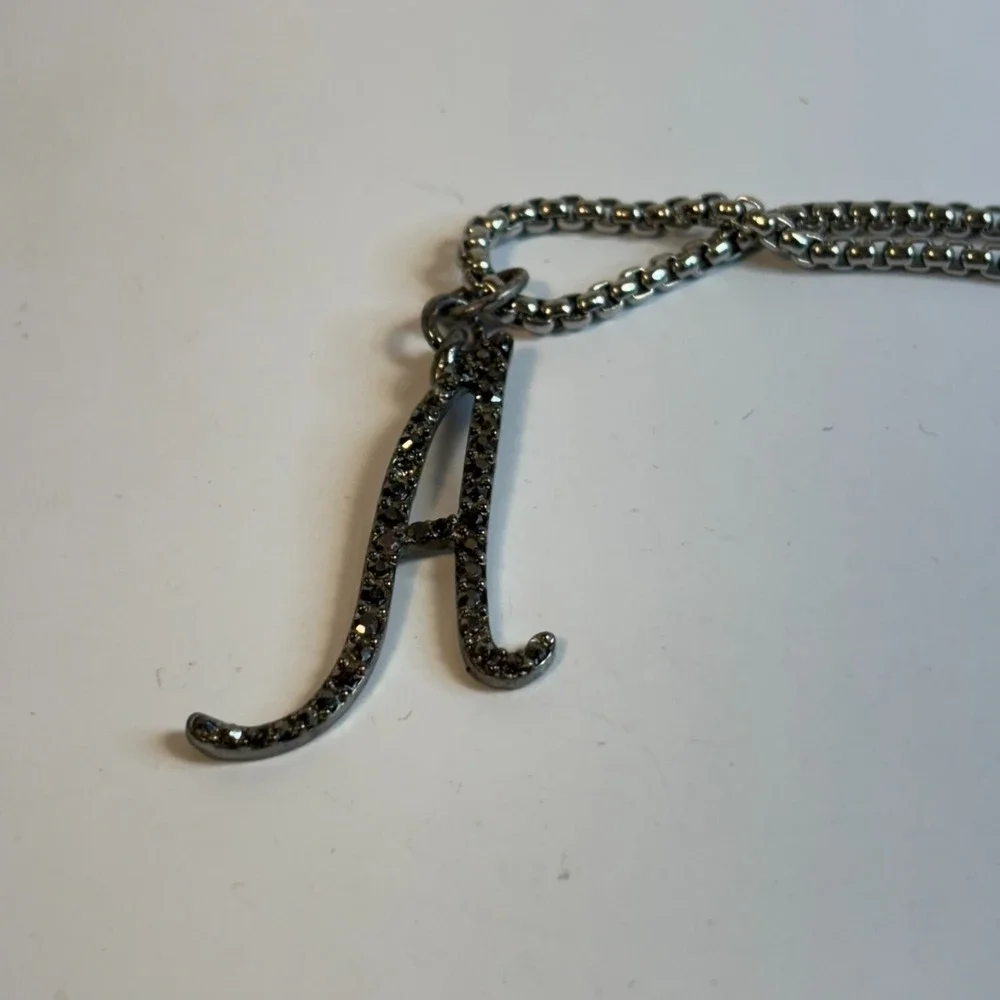 Necklace Alphabet‎ Initial A Personalized 2000s Retro 18 inch